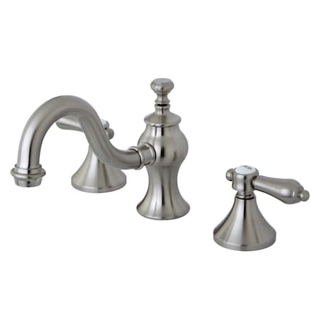 Kingston Brass KC7168BAL 8" Widespread Bathroom Faucet, Brushed Nickel KC7168BAL